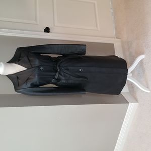 Leather Trench Coat Size Small